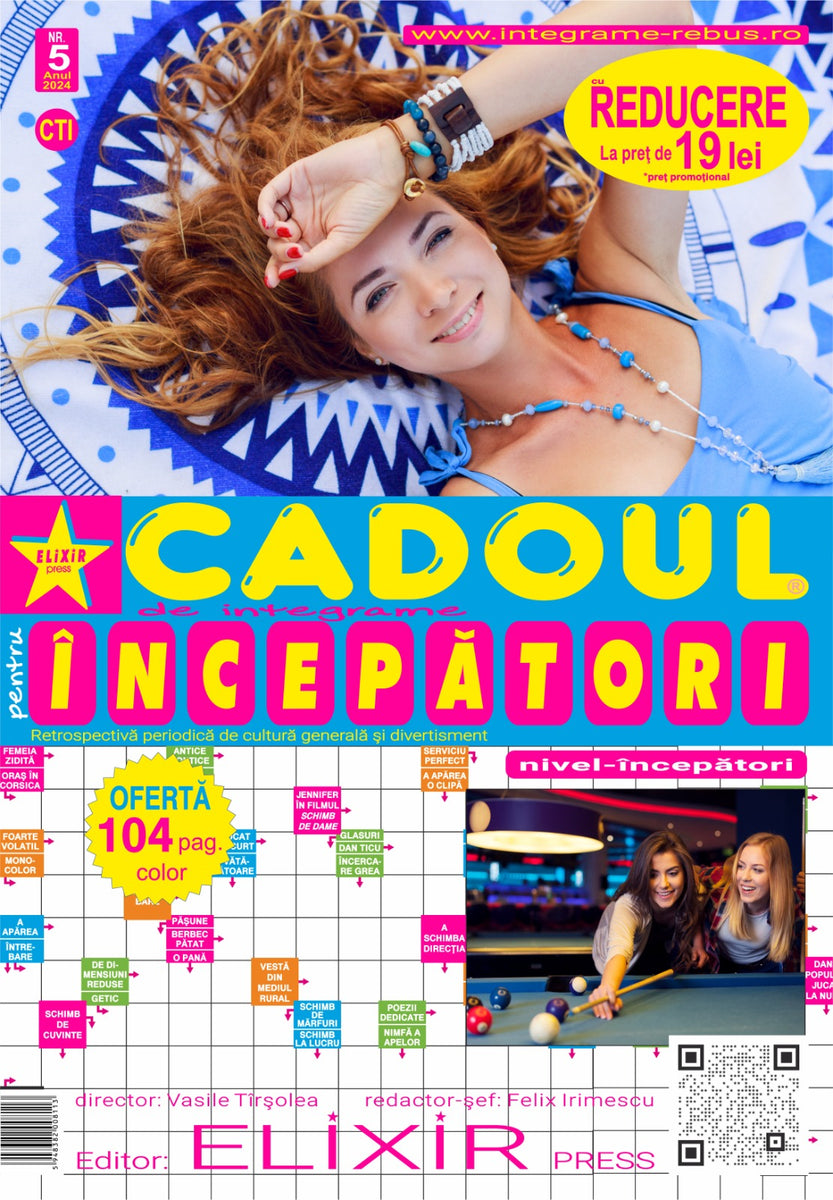 Elixir Integrame Cadoul de integrame pentru Incepatori nr. 5 – ELIXIR Press